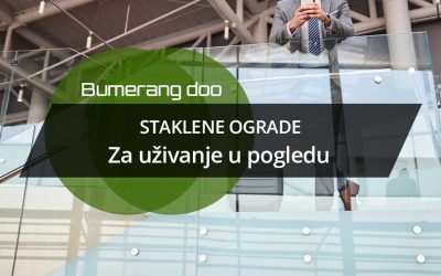 Staklene ograde za uživanje u pogledu