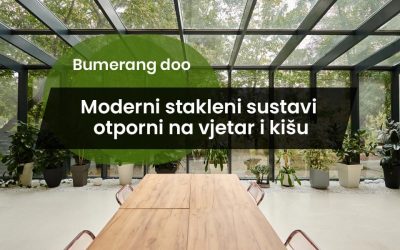 Moderni stakleni sustavi otporni na vjetar i kišu